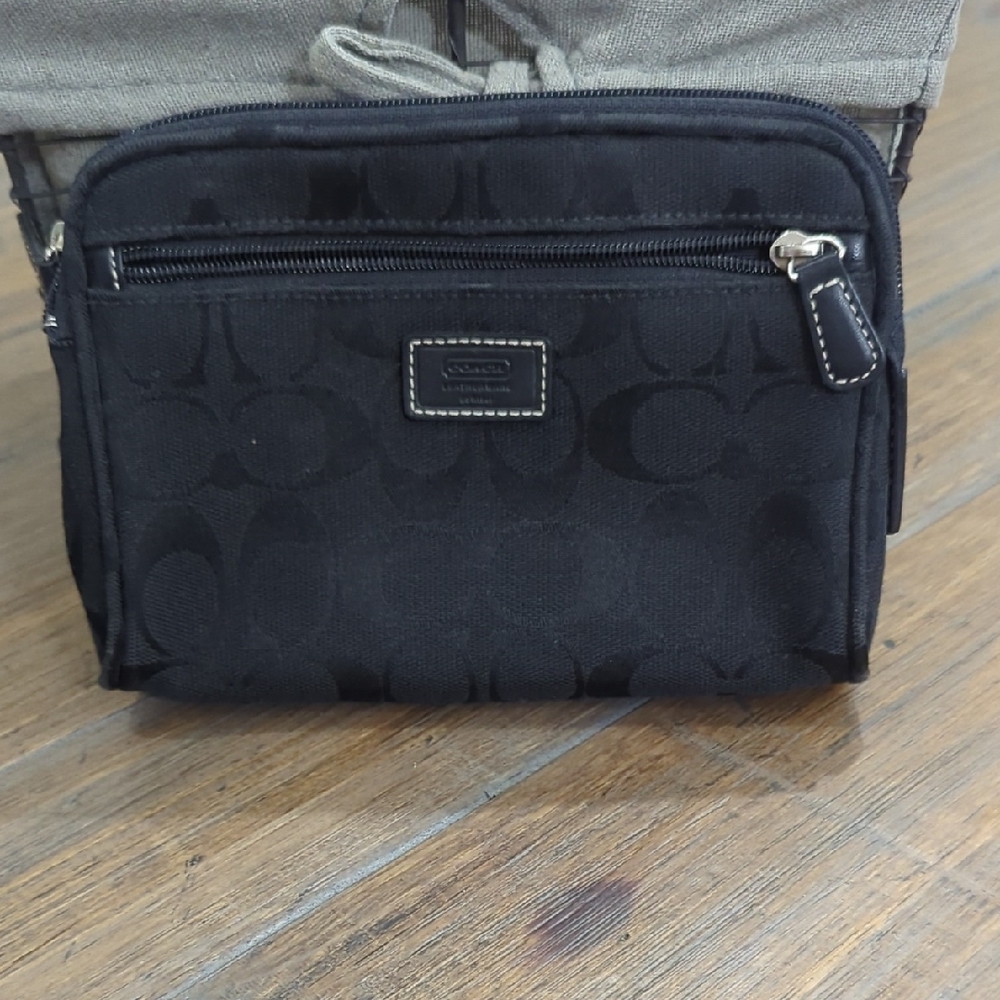 Coach Black Signature Men's Belt Bag